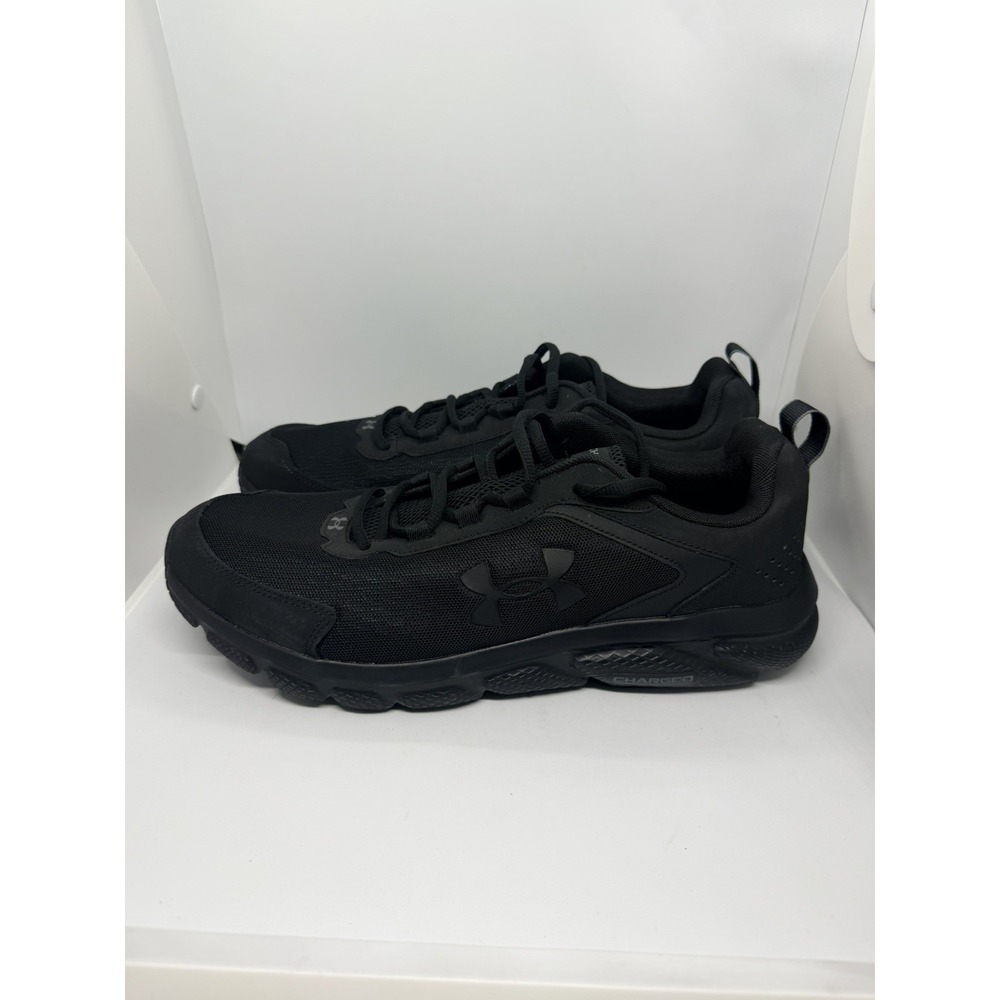 Under Armour Mens Charged Assert 9 Running Shoe Black 3024590-003 Size 13